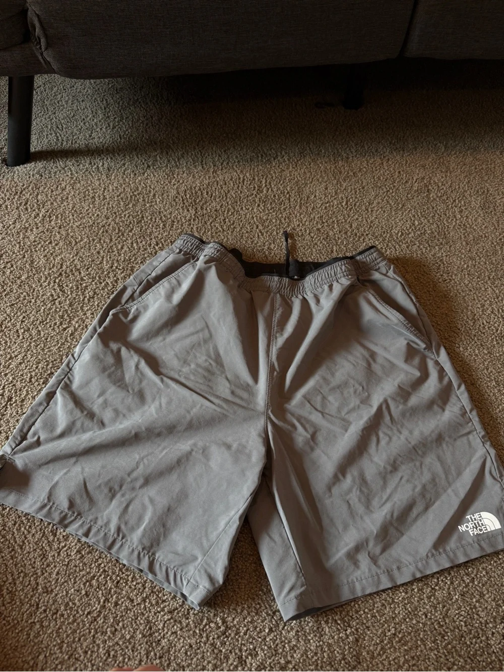 The North Face Men's Light Gray Athletic Shorts